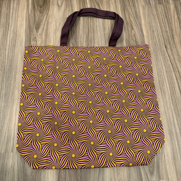Nespresso Patterned Reusable Tote Bag - Purple, Orange & Black - Picture 3 of 6